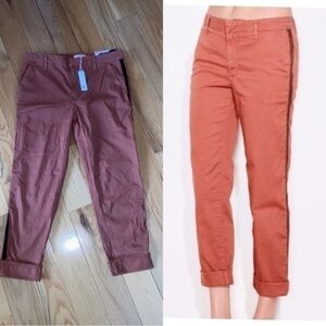 NWT Anthropologie Brand Sundry Roll Up Trouser with Trim size 30
